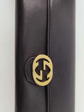 Gucci Interlocking G Leather Continental Long Wallet – Dark Brown/Black